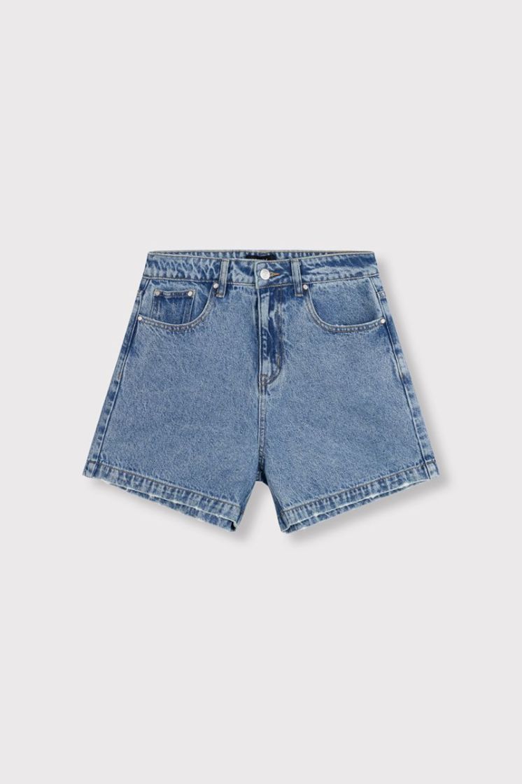 Woven Bermuda denim blue