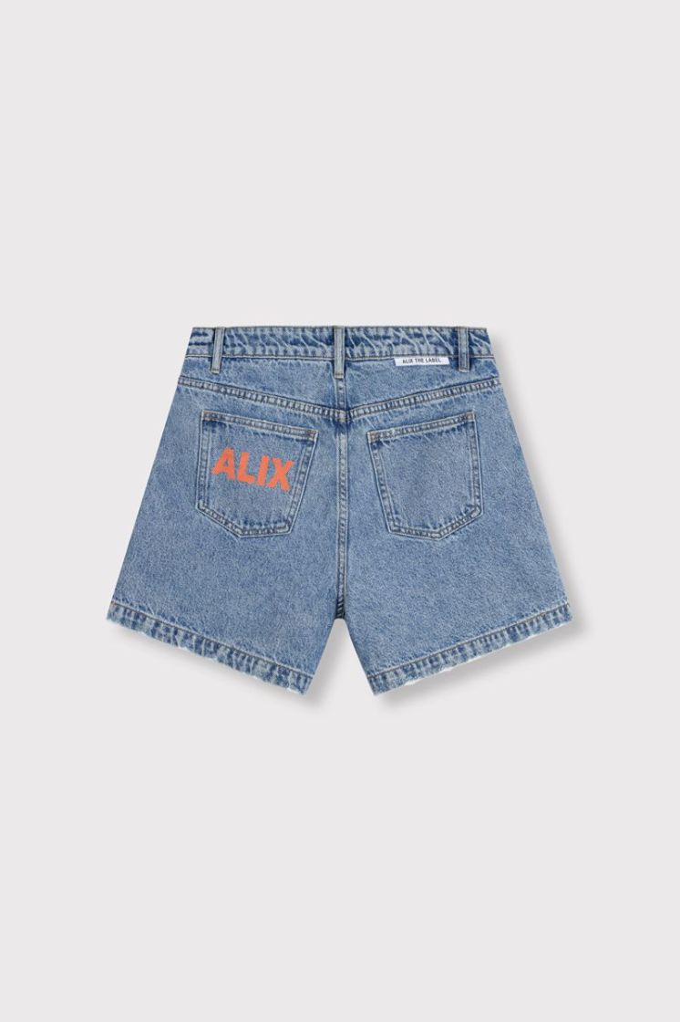 Woven Bermuda denim blue