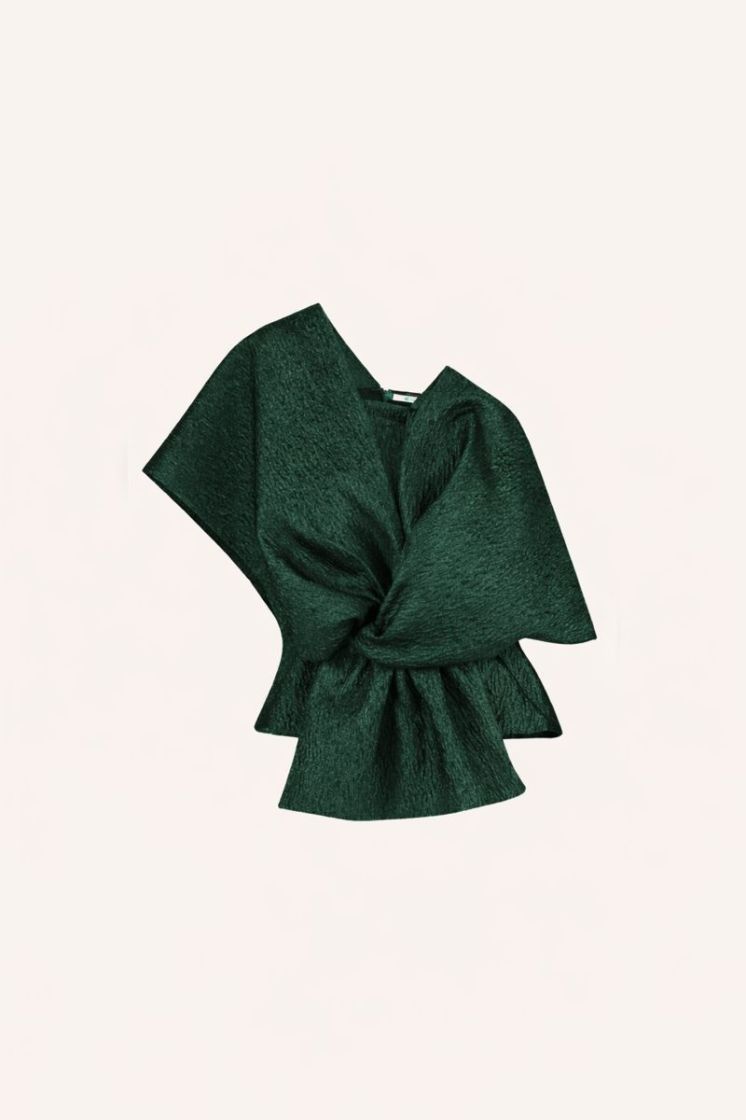 ula metallic top green metallic