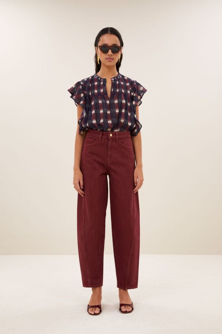 begum wine jeans wine 