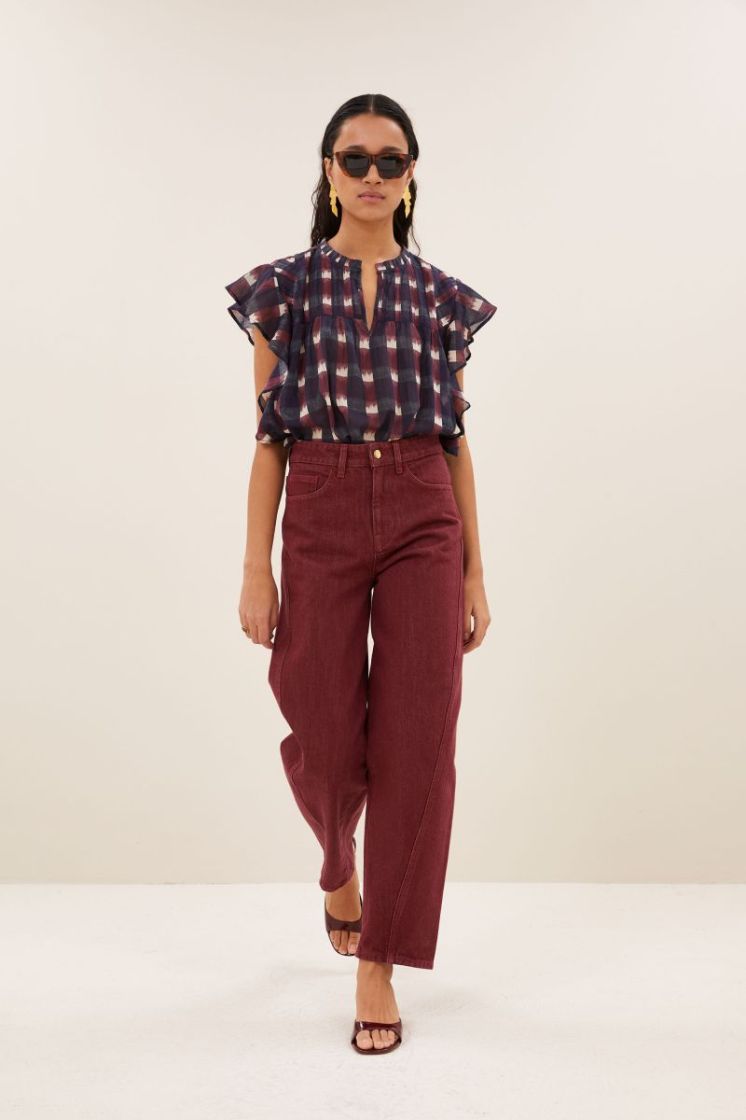 begum wine jeans wine 