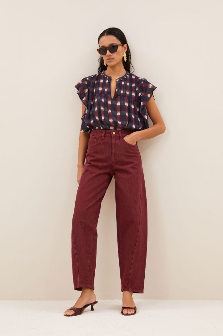 begum wine jeans wine 