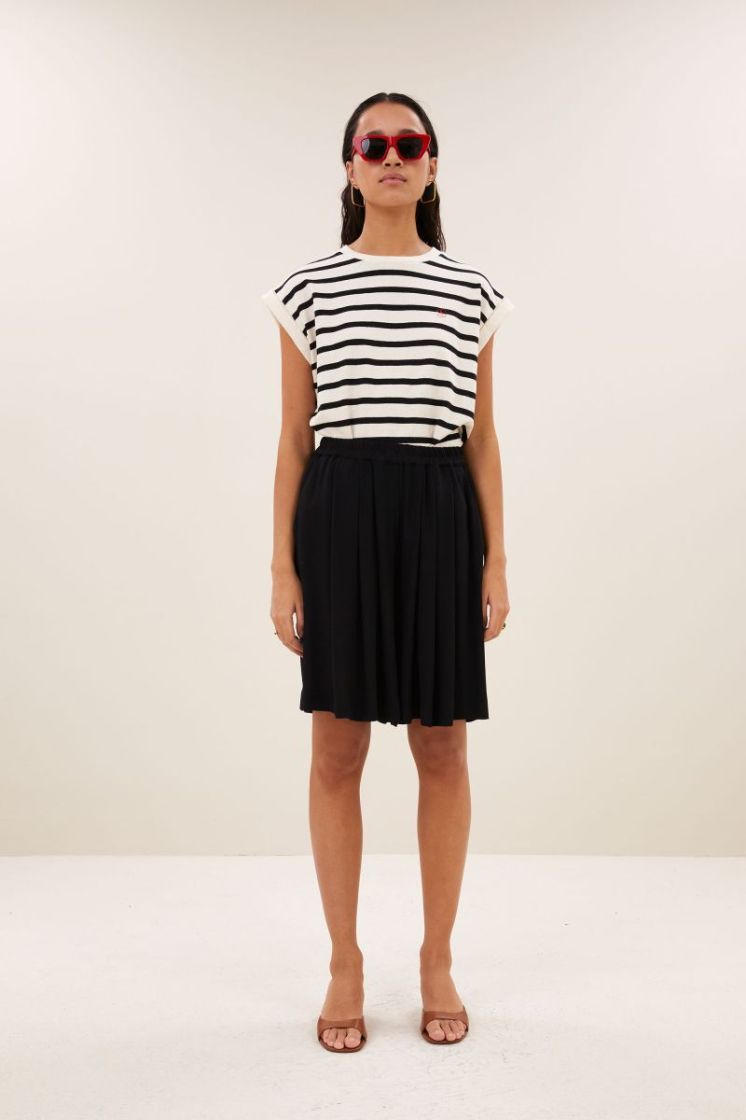 tobi stripe logo top grain black str