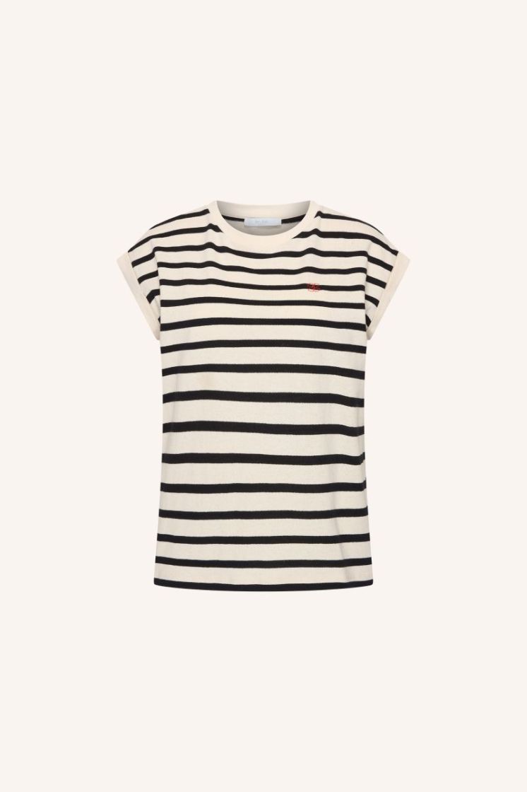tobi stripe logo top grain black str