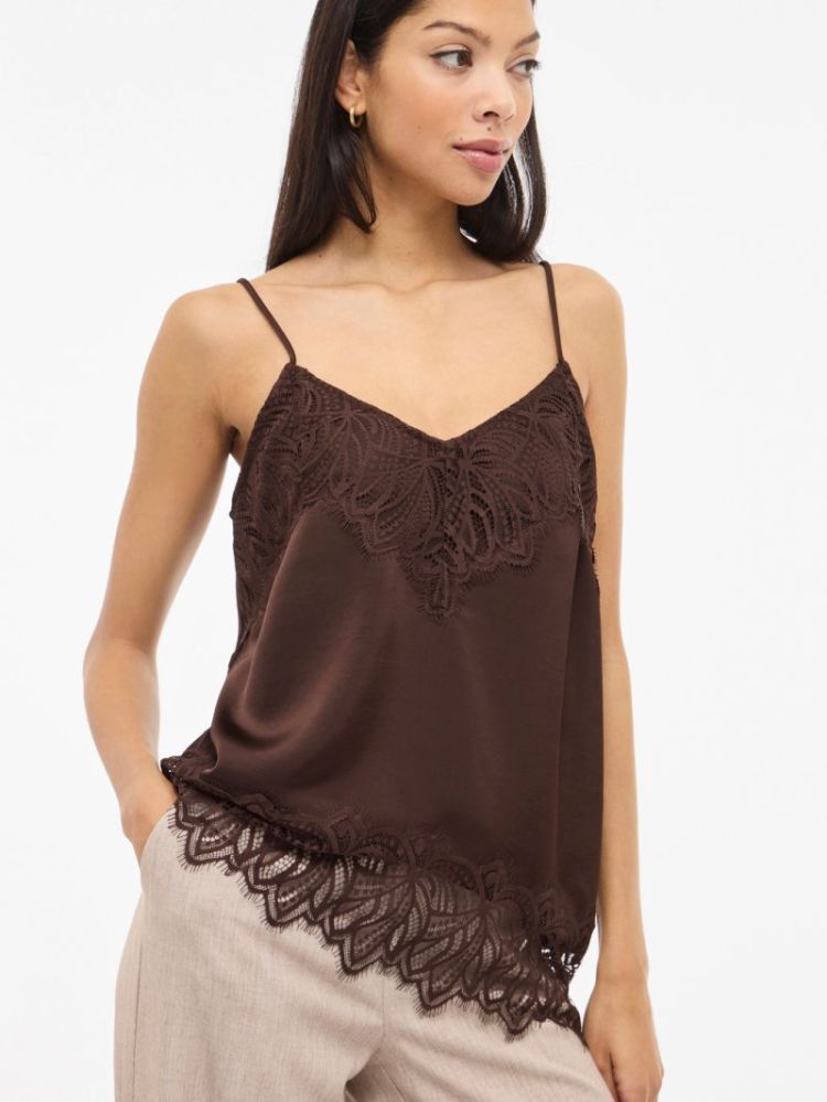 VILEA STRAP TOP coffee bean