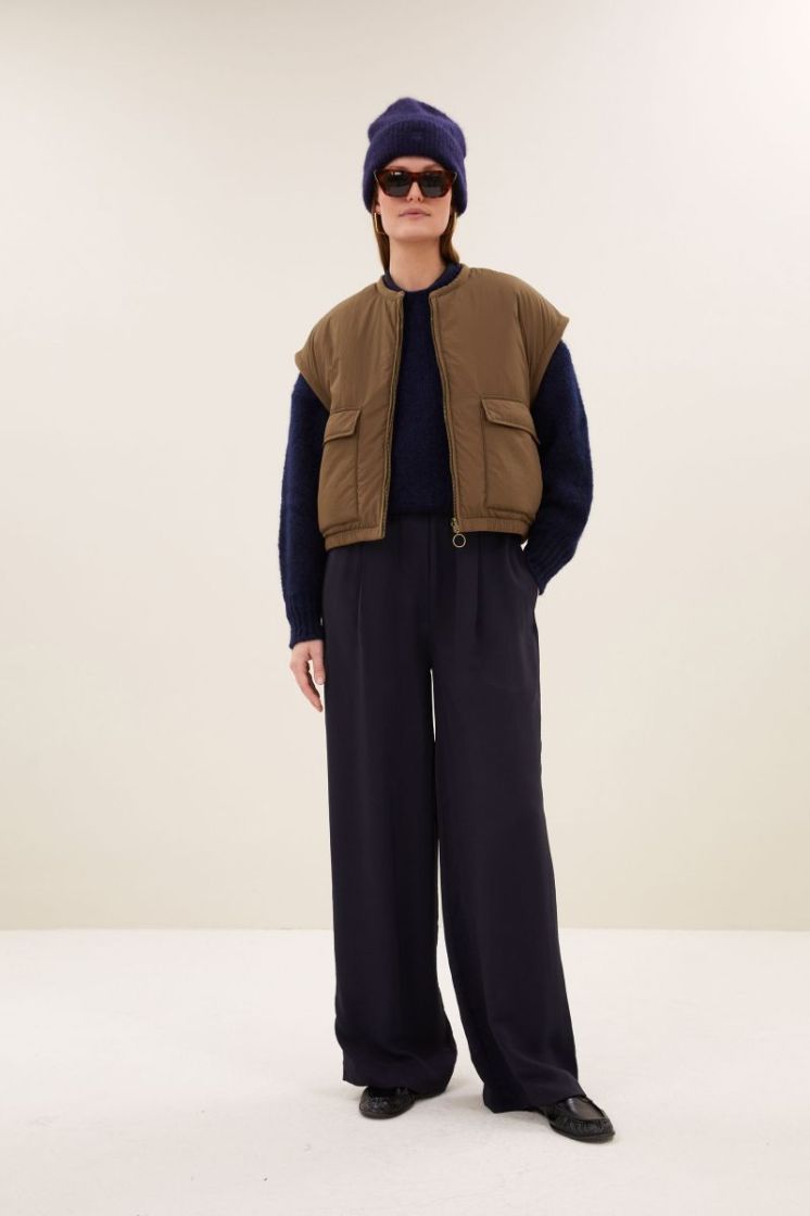 gio sleeveless jacket OLD hazel