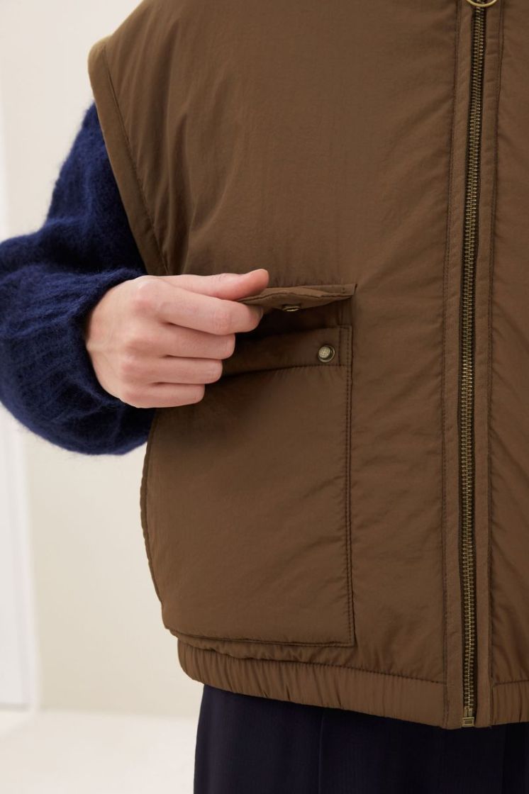 gio sleeveless jacket OLD hazel 