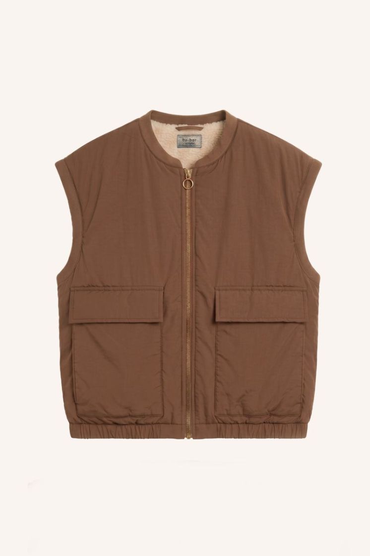 gio sleeveless jacket OLD hazel