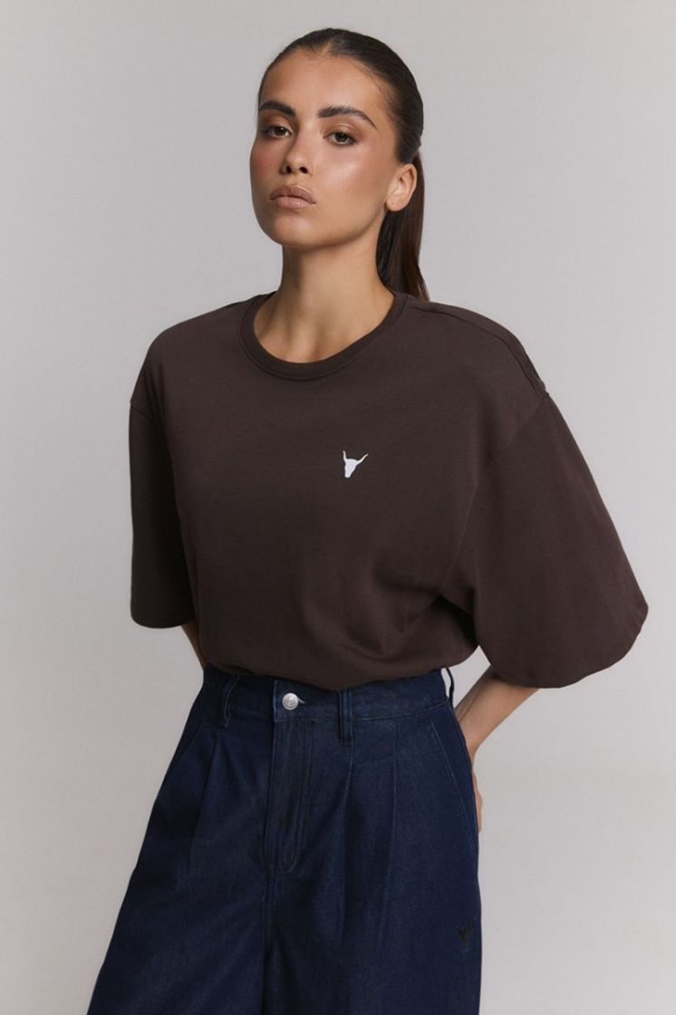 Knitted Body T-Shirt deep brown