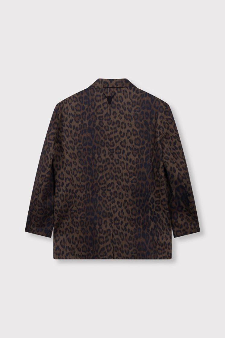 Woven Animal Blazer animal